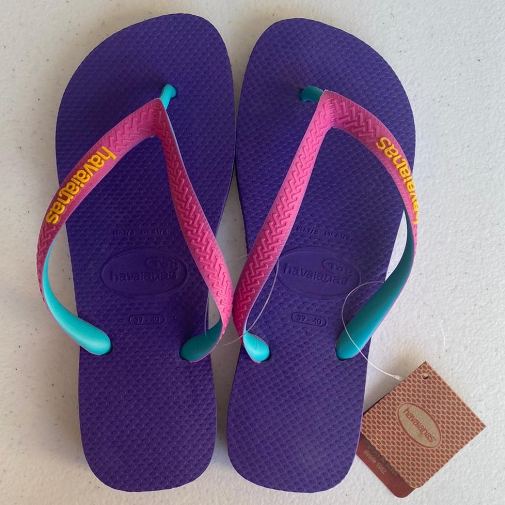 🌻HAVAIANAS |Top Raspberry Men's Flip-Flops - Picture 4 of 7